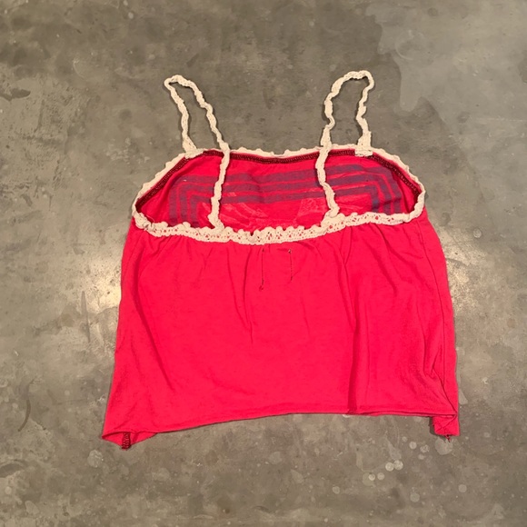 LF Repurposed Vintage Tee > Tank with Lace Details - Picture 2 of 3